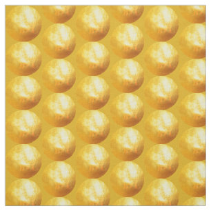 Chinese Pig Year Gold Papercut Gold Circle Fabric