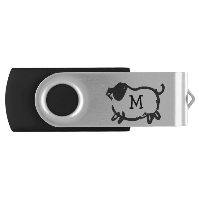 Chinese Pig Year Monogram USB Flash drive (Front)