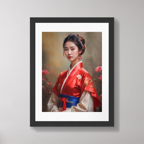 Chinese Princess Portrait Framed Art