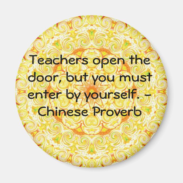 Chinese Proverb Magnet (Front)