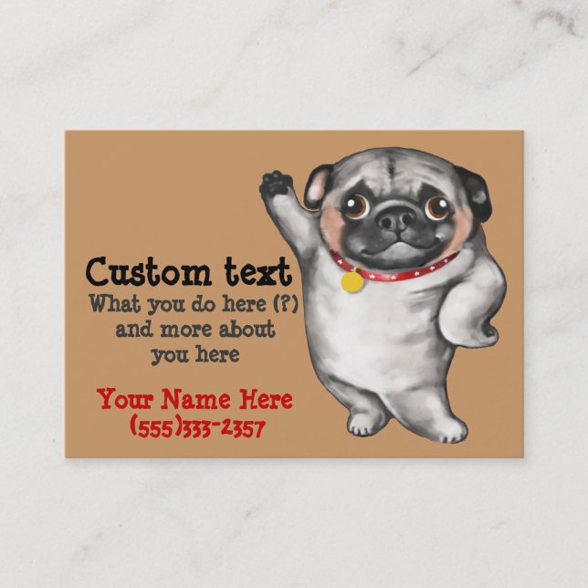 Chinese PUG business card template (Front)