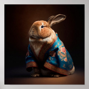 Chinese Rabbit Poster