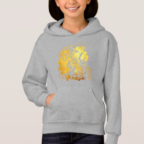 Chinese Rat Year 2020 Grape Kids Hoodie