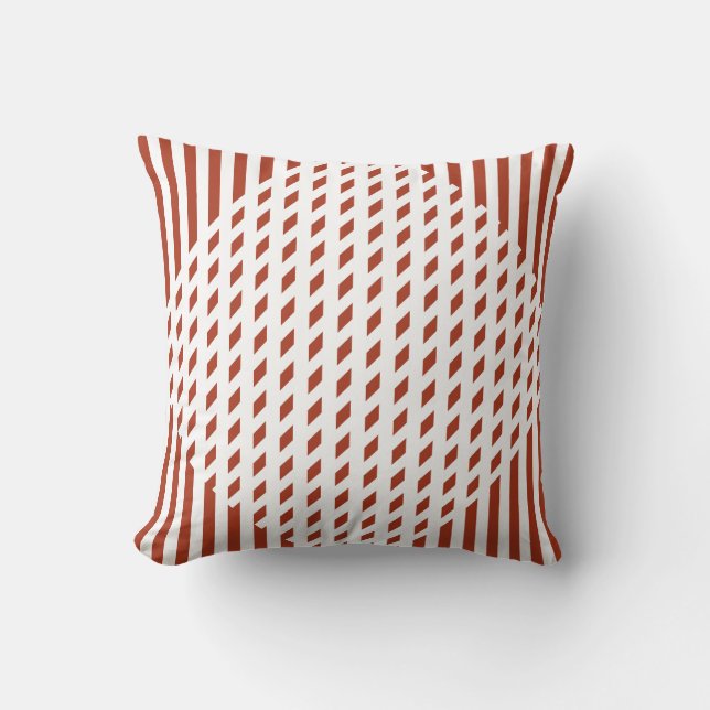 Chinese Red Abstract Classy Throw Pillow (Front)