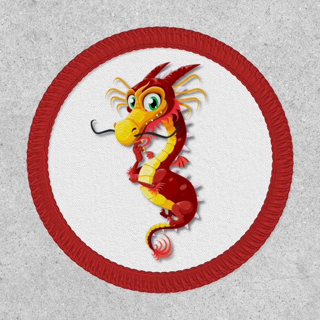 Chinese Red Dragon Patch (Front)