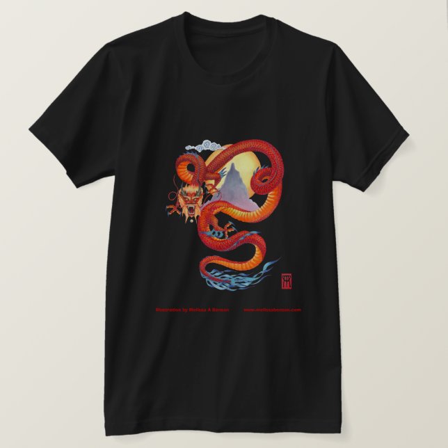 Chinese Red Dragon tee (Design Front)