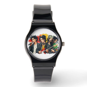 Chinese Reggae Band Musicians Guitar Black Watch
