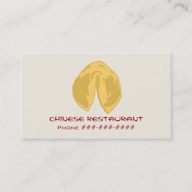 Chinese Restaurant Business Card (Front)