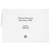 Chinese Restaurant by John Sloan Cards (Back Horizontal)