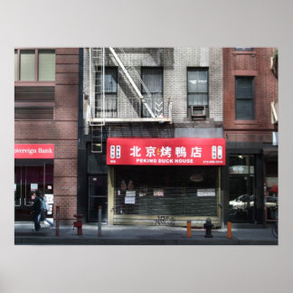 Chinese Restaurant front in New York City Poster