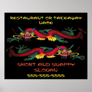 Chinese Restaurant / Takeaway poster print