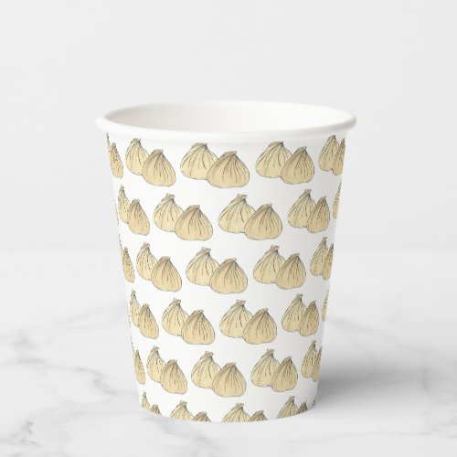 Chinese Restaurant Takeout Food Shumai Dumplings Paper Cups