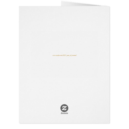 Chinese Rooster custom Year Zodiac Birthday BIG GC (Back)