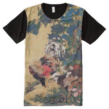 Chinese Rooster New Year 2017 Japanese Art Shirt by 2017_Year_of_Rooster at Zazzle