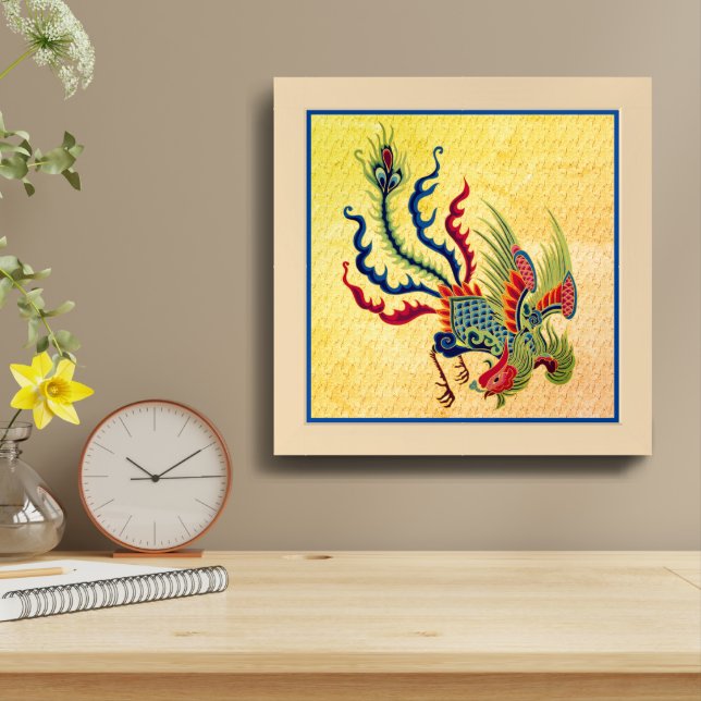 Chinese Rooster Reproduction Art  Framed Art (Table Top)