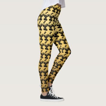 Chinese Rooster Year 2017 Gradient Yellow Leggings by 2017_Year_of_Rooster at Zazzle