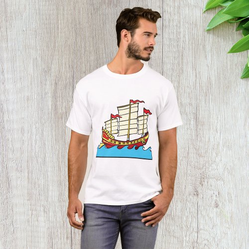 Chinese Sailing Ship Mens T_Shirt