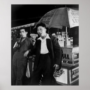 Chinese Seamen Eat Junk Food, 1942 Poster