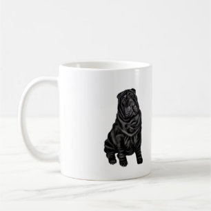 Chinese Shar Pei - black Coffee Mug