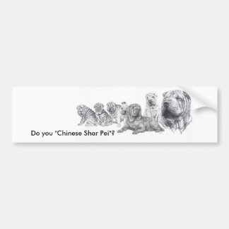 Chinese  Shar Pei Bumper Sticker