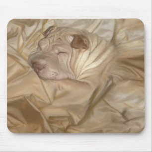 Chinese Shar Pei Camouflaged in Wrinkles Mouse Pad