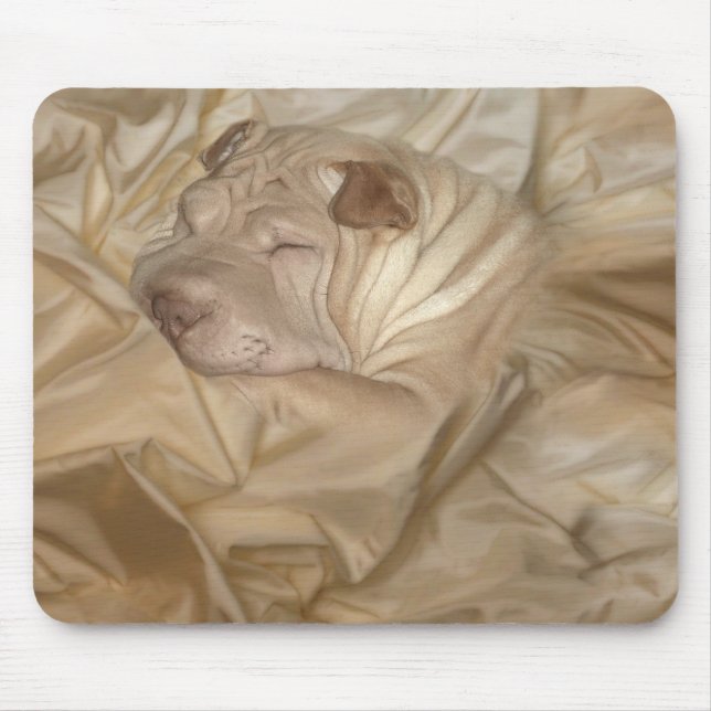 Chinese Shar Pei Camouflaged in Wrinkles Mouse Pad (Front)