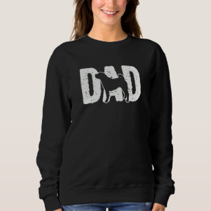 Chinese Shar pei Dad Father Silhouette Dog Sweatshirt