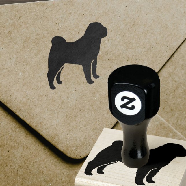 Chinese Shar Pei Dog Breed Silhouette Rubber Stamp (Creator Uploaded)