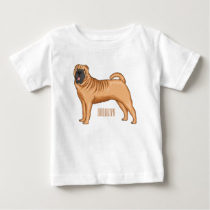 Chinese Shar-Pei dog cartoon Baby T-Shirt