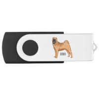 Chinese Shar-Pei dog cartoon illustration