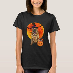 Chinese Shar-Pei Dog Halloween Jack O Lantern Pump T-Shirt