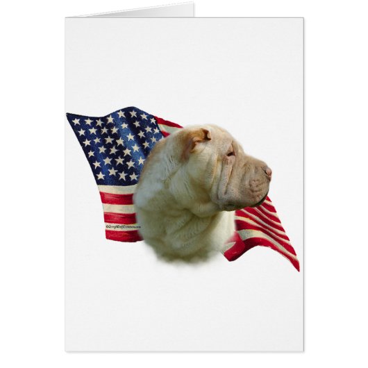 Chinese Shar-Pei Flag Cards (Front)