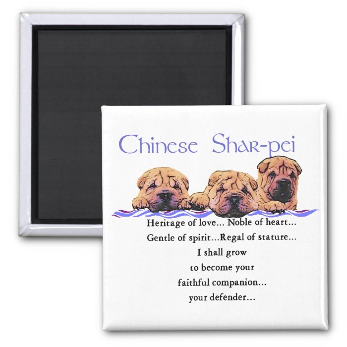 Chinese Shar pei Gifts Fridge Magnet