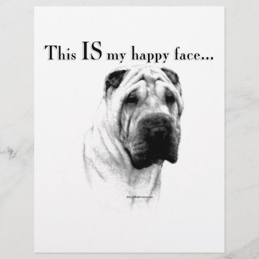Chinese Shar Pei Happy Face (Front)