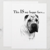 Chinese Shar Pei Happy Face (Front/Back)