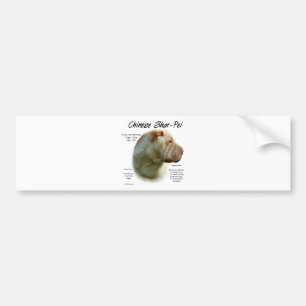 Chinese Shar Pei History; chinese shar-pei Bumper Sticker