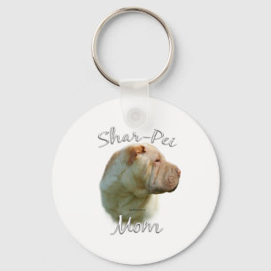 Chinese Shar-Pei Mom 2 Keychain