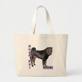 Chinese Shar Pei Mom 4 Large Tote Bag