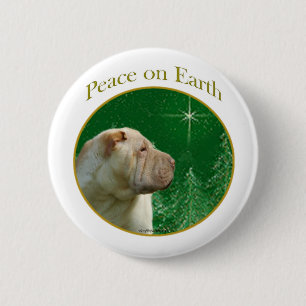 Chinese Shar-Pei Peace Button