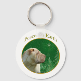 Chinese Shar-Pei Peace Keychain