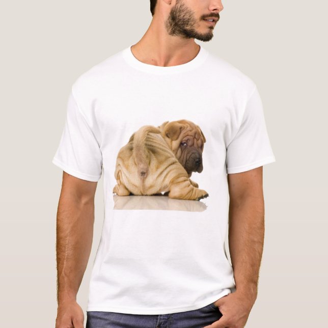 Chinese Shar-pei Puppy Dog T-Shirt (Front)
