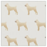 Chinese Shar-Pei Silhouette Tiled - Basic Fawn Fabric