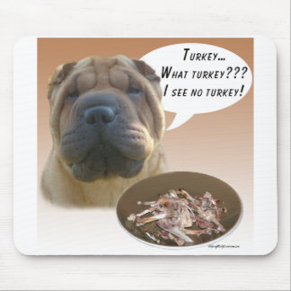 Chinese Shar Pei Turkey Mouse Pad