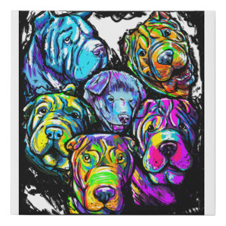 Chinese Shar Pei wall art