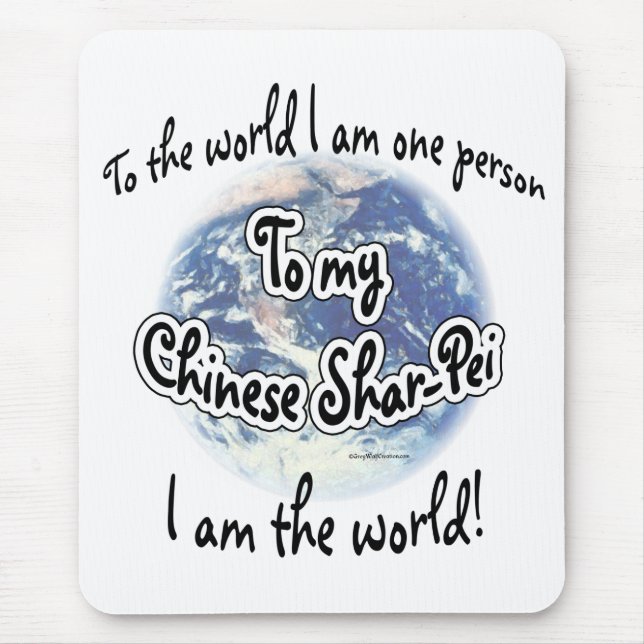 Chinese Shar-pei World 2 Mouse Pad (Front)