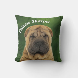Chinese Sharpei Custom Throw Pillow