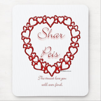 Chinese Sharpei True Love Mouse Pad