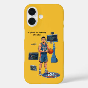 Chinese Software Engineer Playing Basketball URM iPhone 16 Case