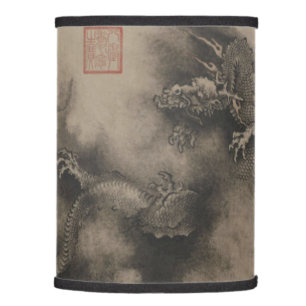 Chinese Song Dynasty Dragons by Chen Rong Lamp Shade