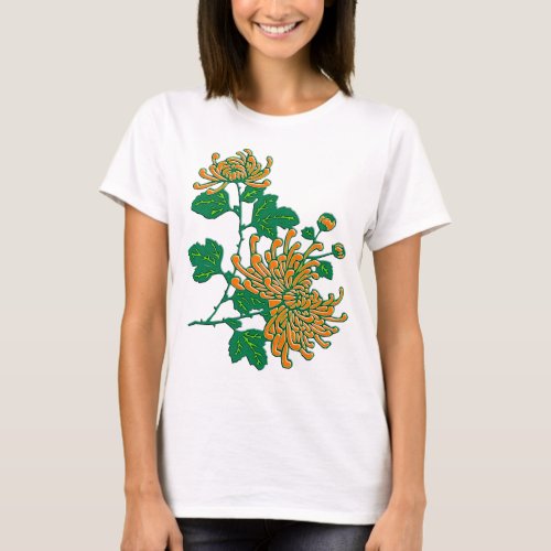 Chinese spider chrysanthemums  _ light orange T_Shirt